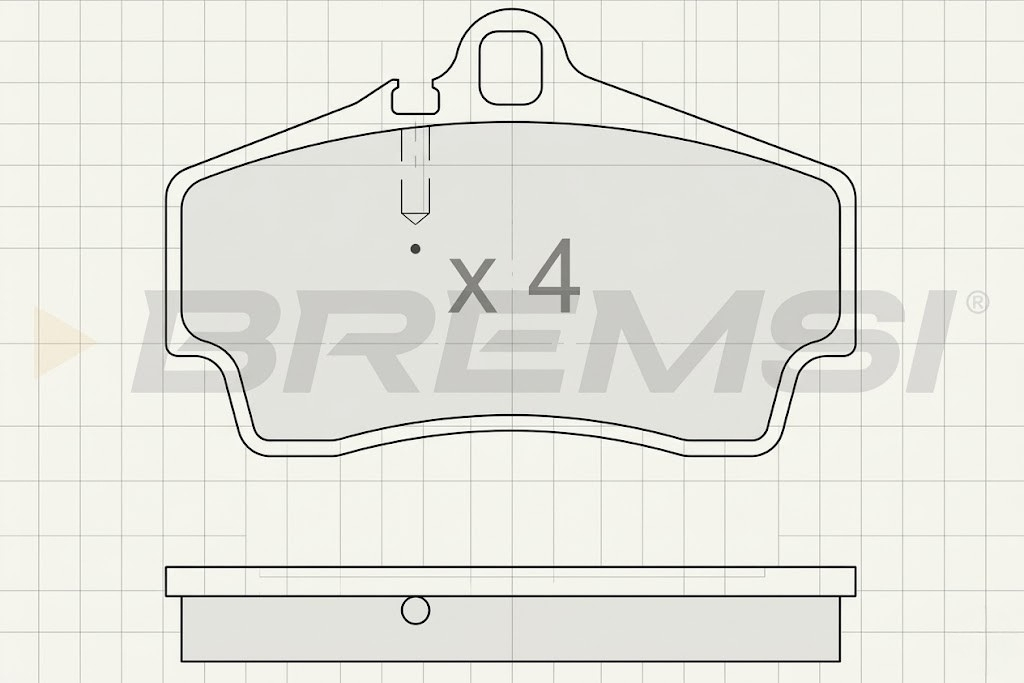 BREMSI BP3176 Brake Pad Set – Premium Front/Rear Disc Brake Pads