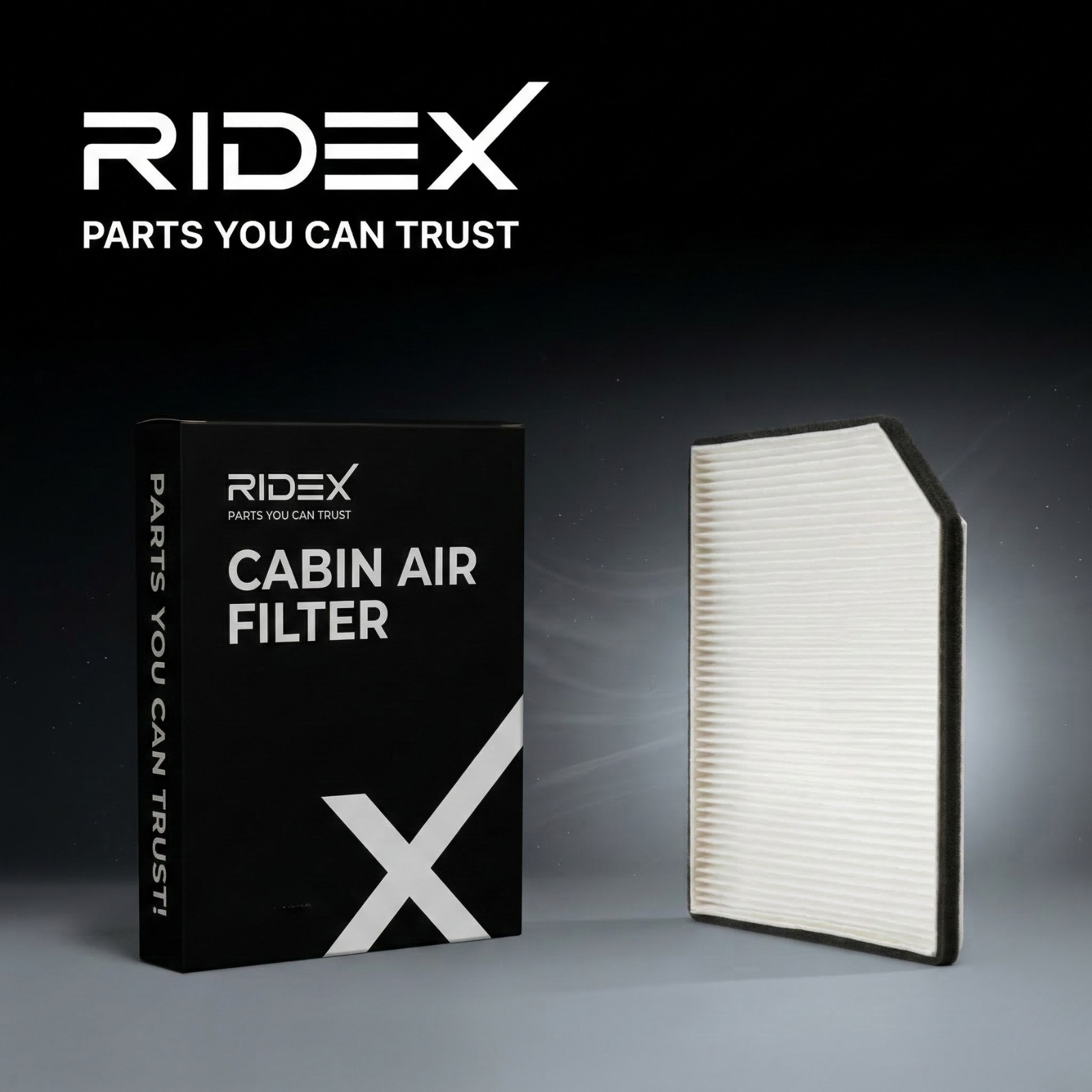RIDEX 424I0386 Cabin Air Filter – High Efficiency Pollen Filter for Clean Interior Air