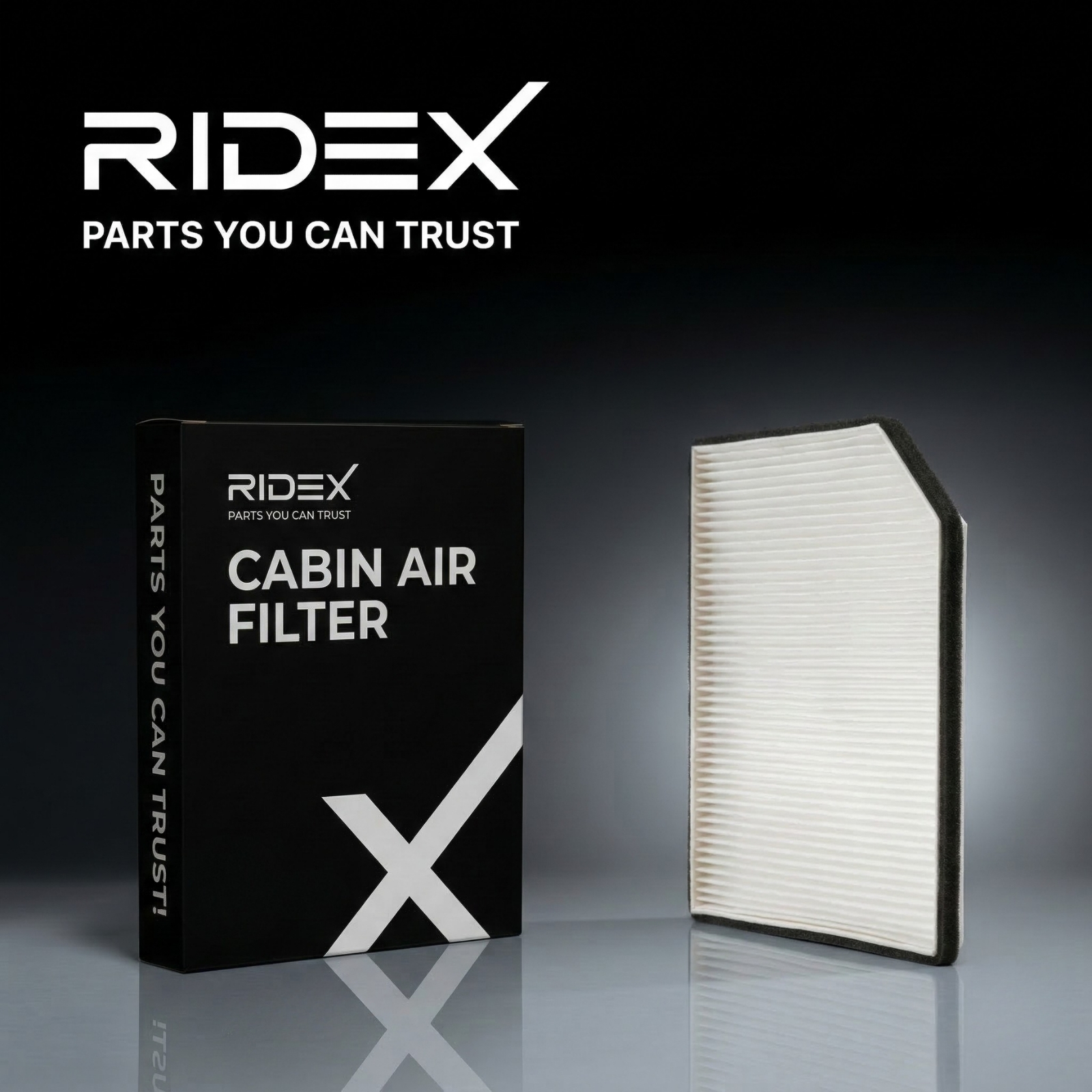 RIDEX 42410244 Cabin Air Filter (Pollen Filter) – High-Efficiency Interior Air Filtration